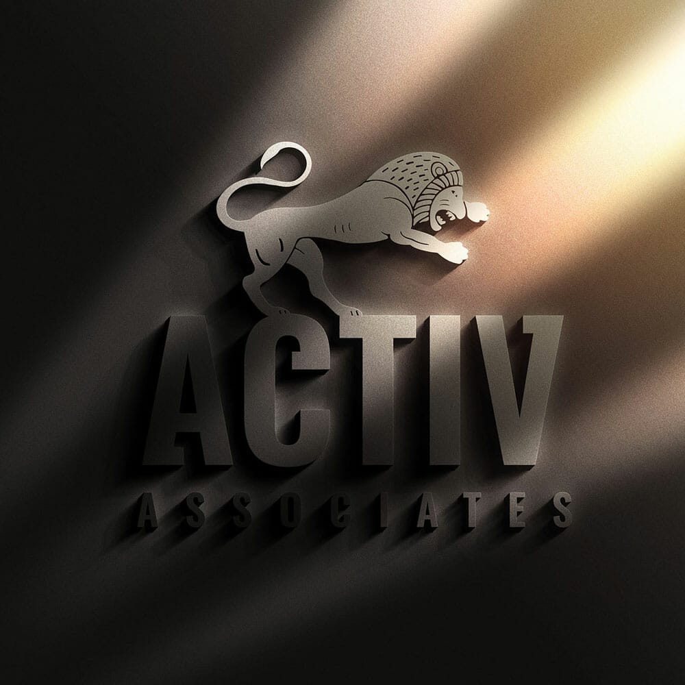 Dark Theme Mockup For Text And Logos