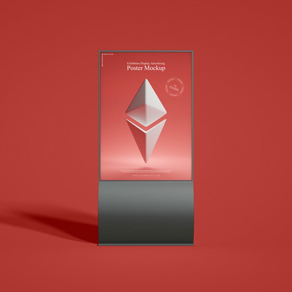 Exhibition Display Advertising Poster Mockup