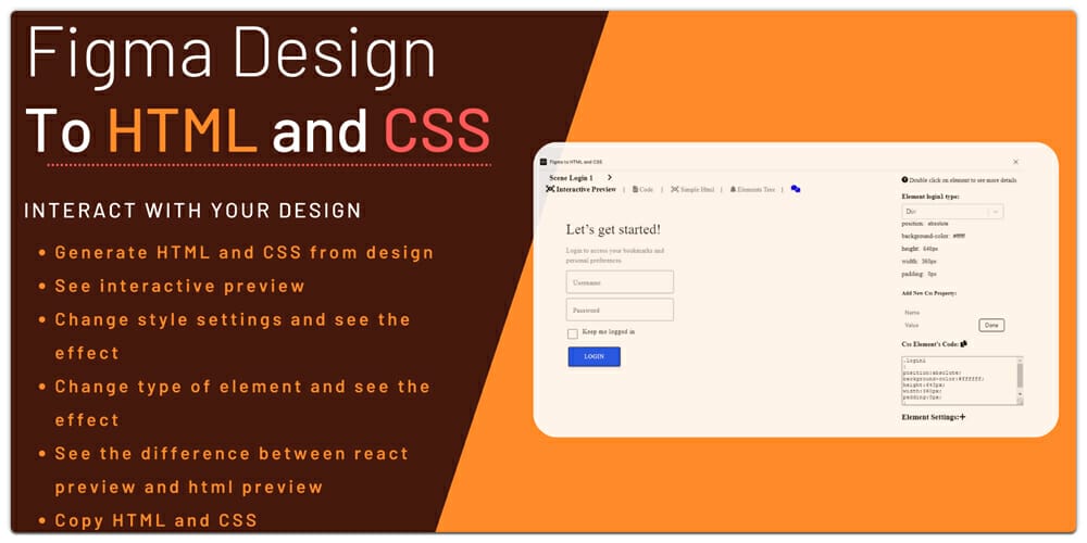 Figma to HTML and CSS