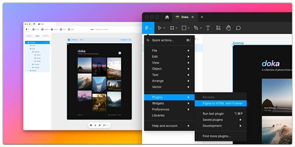Figma to HTML with Framer