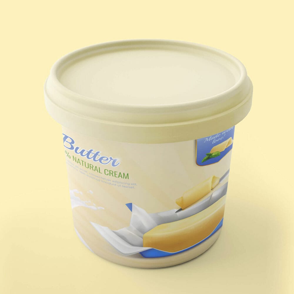Free Butter Mockup PSD Template
