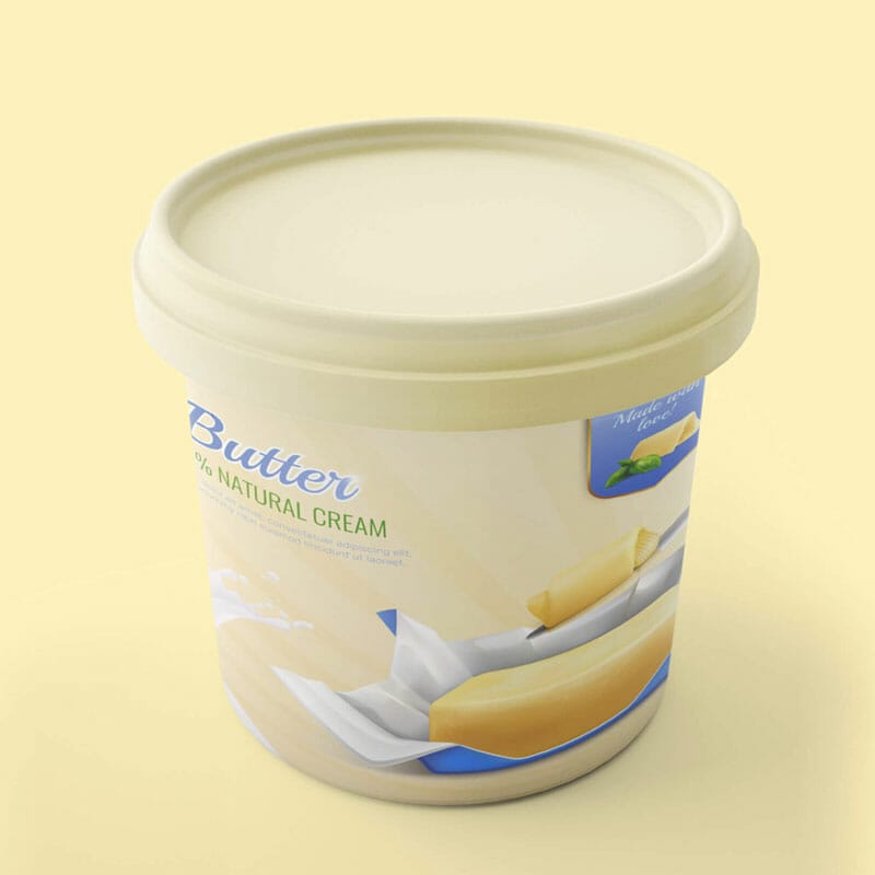 Free Butter Mockup PSD Template