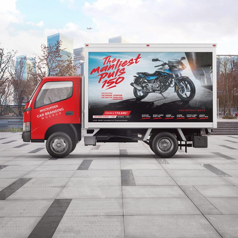 Free Car Branding Mockup PSD Template