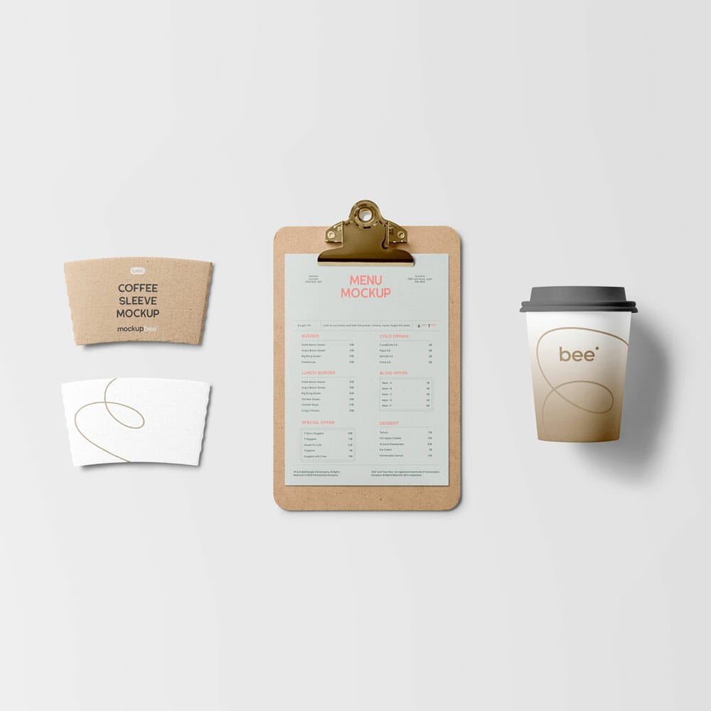 Free Coffee Branding Mockup