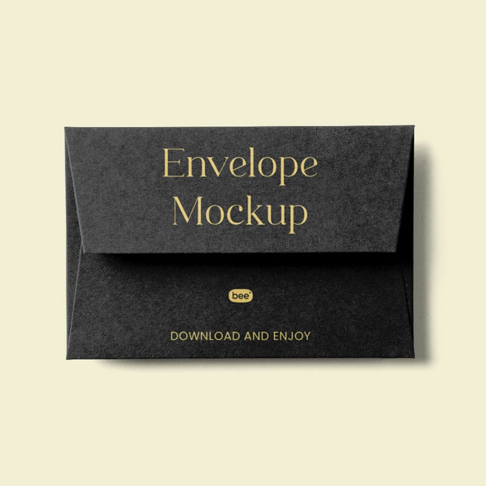 Free Elegant Envelope Mockup