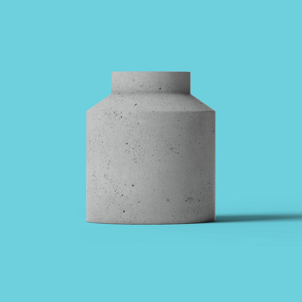 Free Front View Vase Mockup