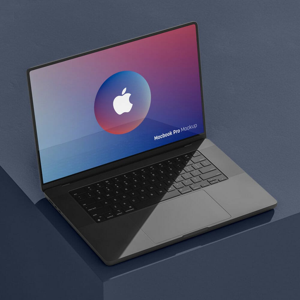 Free MacBook Pro Mockup PSD
