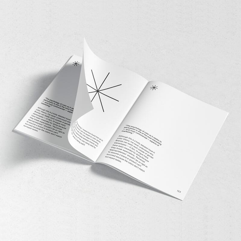 Free Open Magazine PSD Mockup