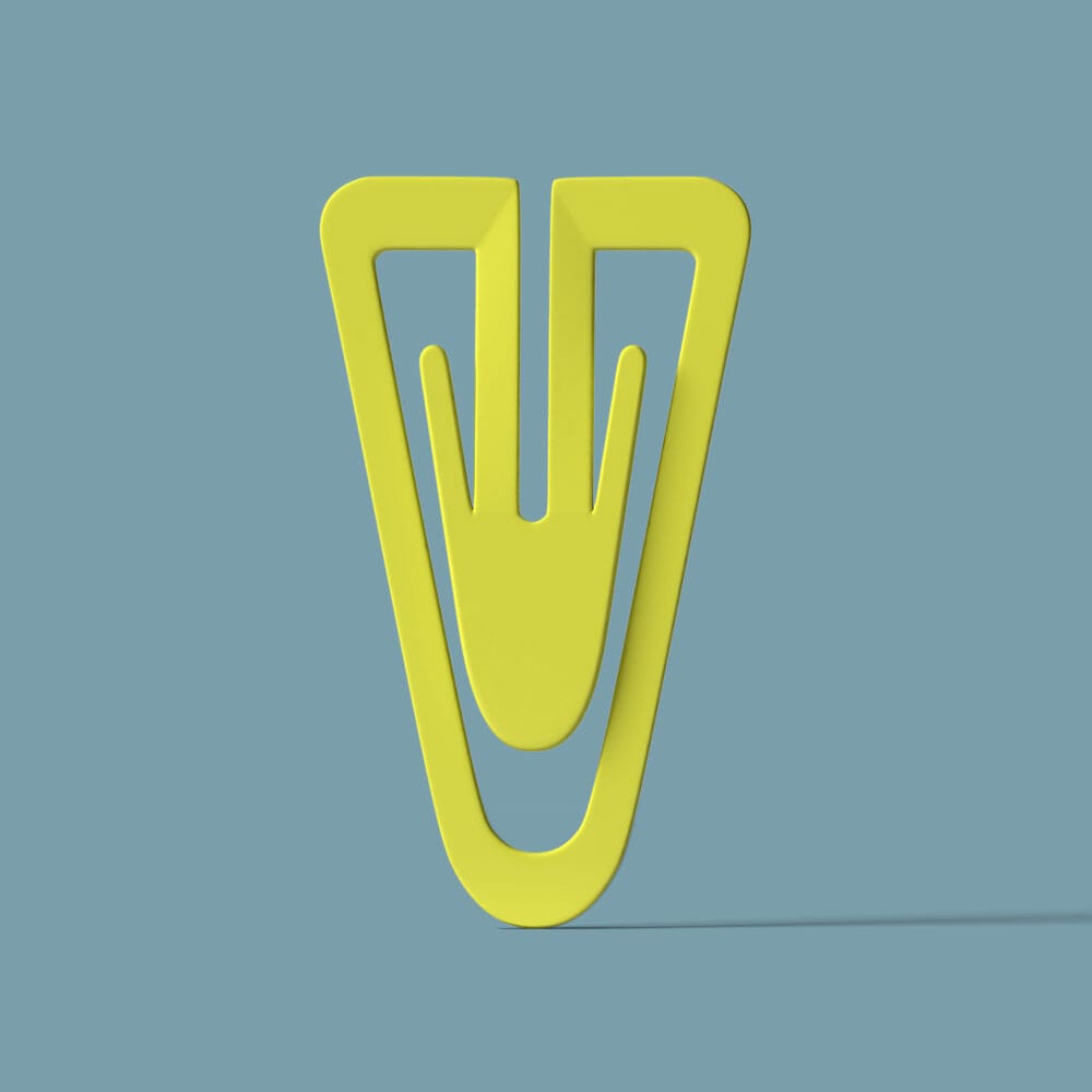 Free Paper Clip Mockup