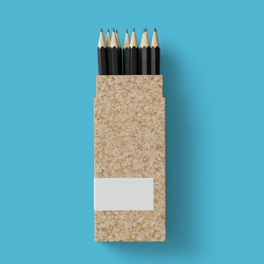 Free Pencil Stand Mockup