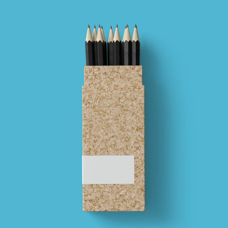 Free Pencil Stand Mockup
