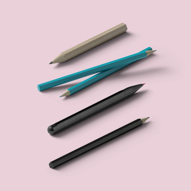 Free Pencils Mockup PSD