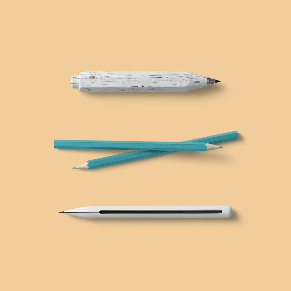 Free Pencils Mockup