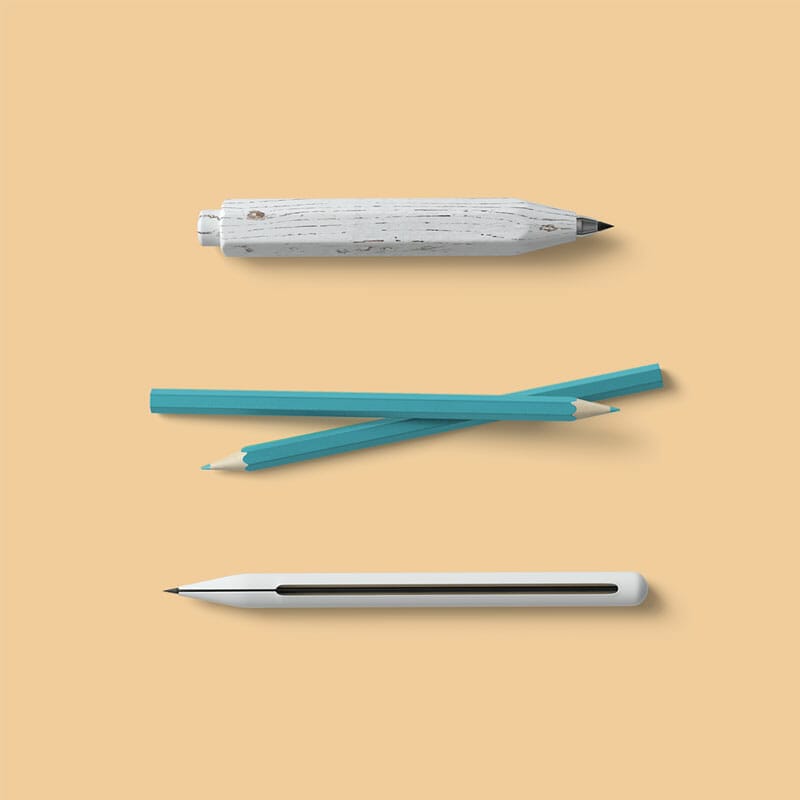 Free Pencils Mockup