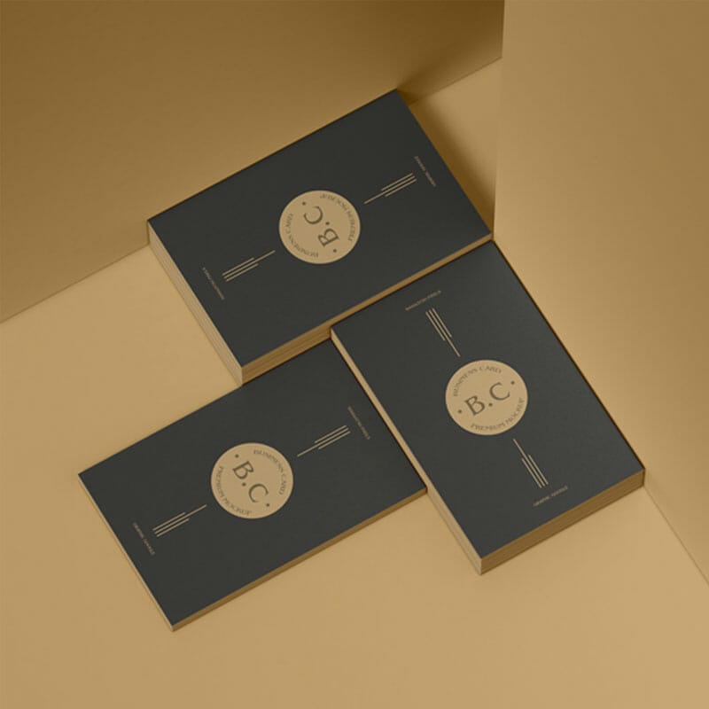 Free Premium Branding Stack Business Card Mockup