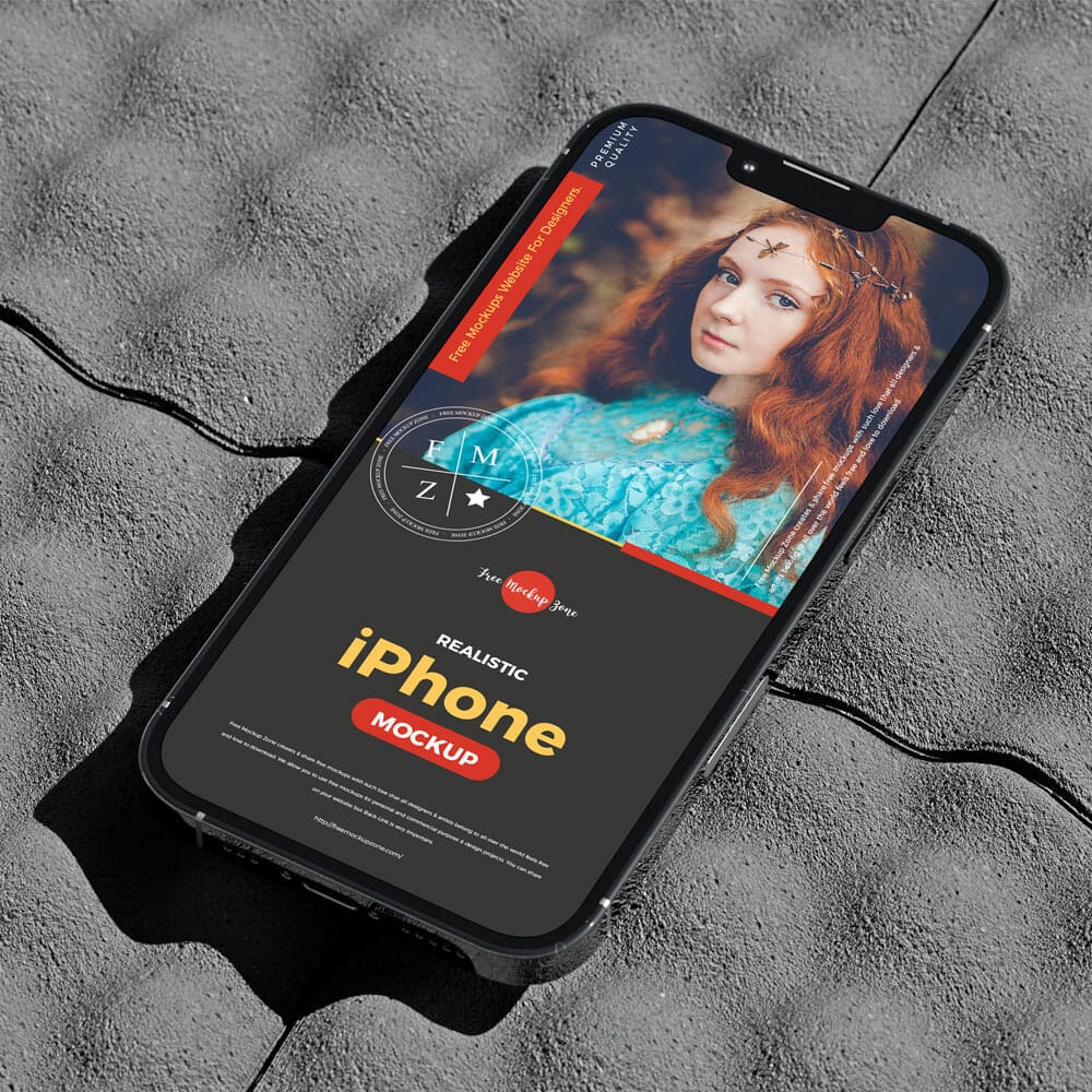 Free Realistic iPhone Mockup