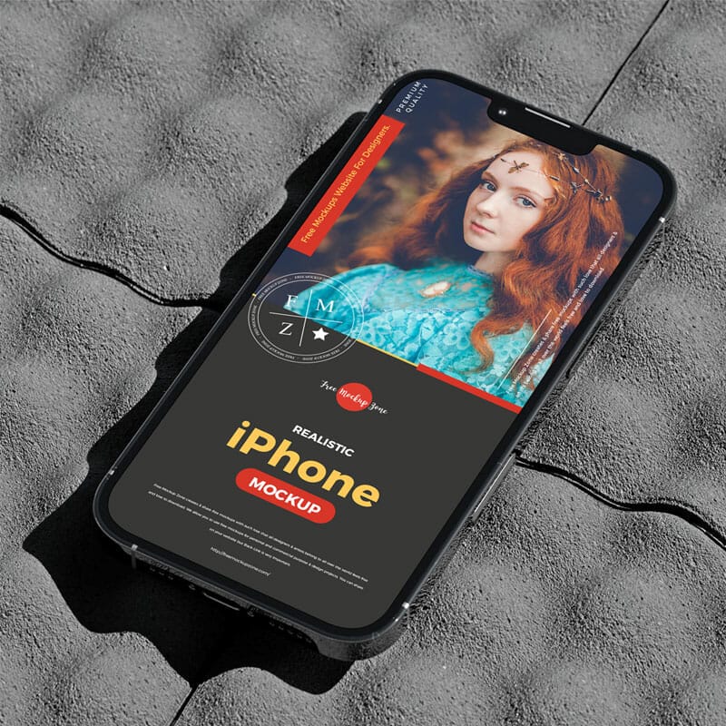 Free Realistic iPhone Mockup