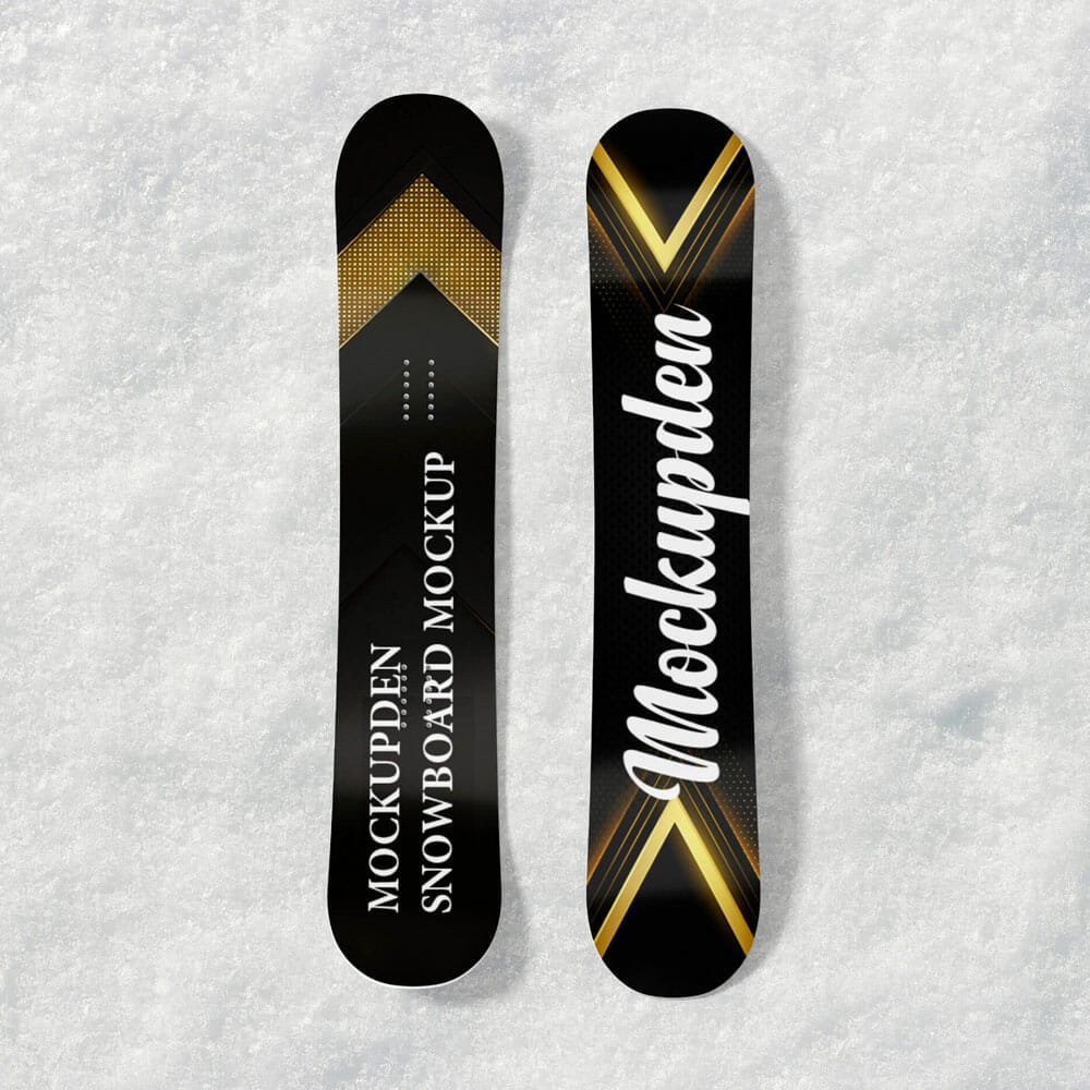 Free Snowboard Mockup PSD Template