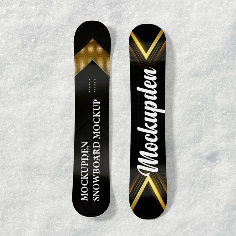 Free Snowboard Mockup PSD Template