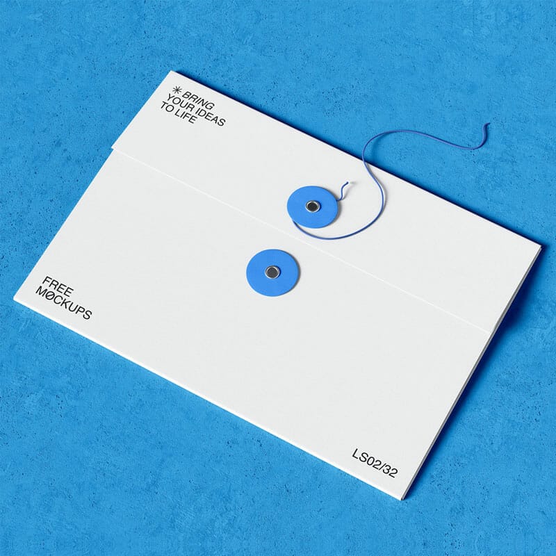 Free String Tie Envelope Mockup