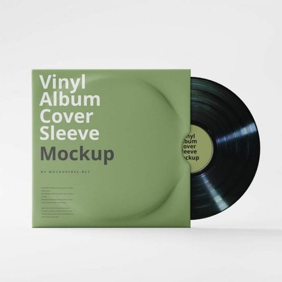 Free Vinyl Album Cover Sleeve Mockup