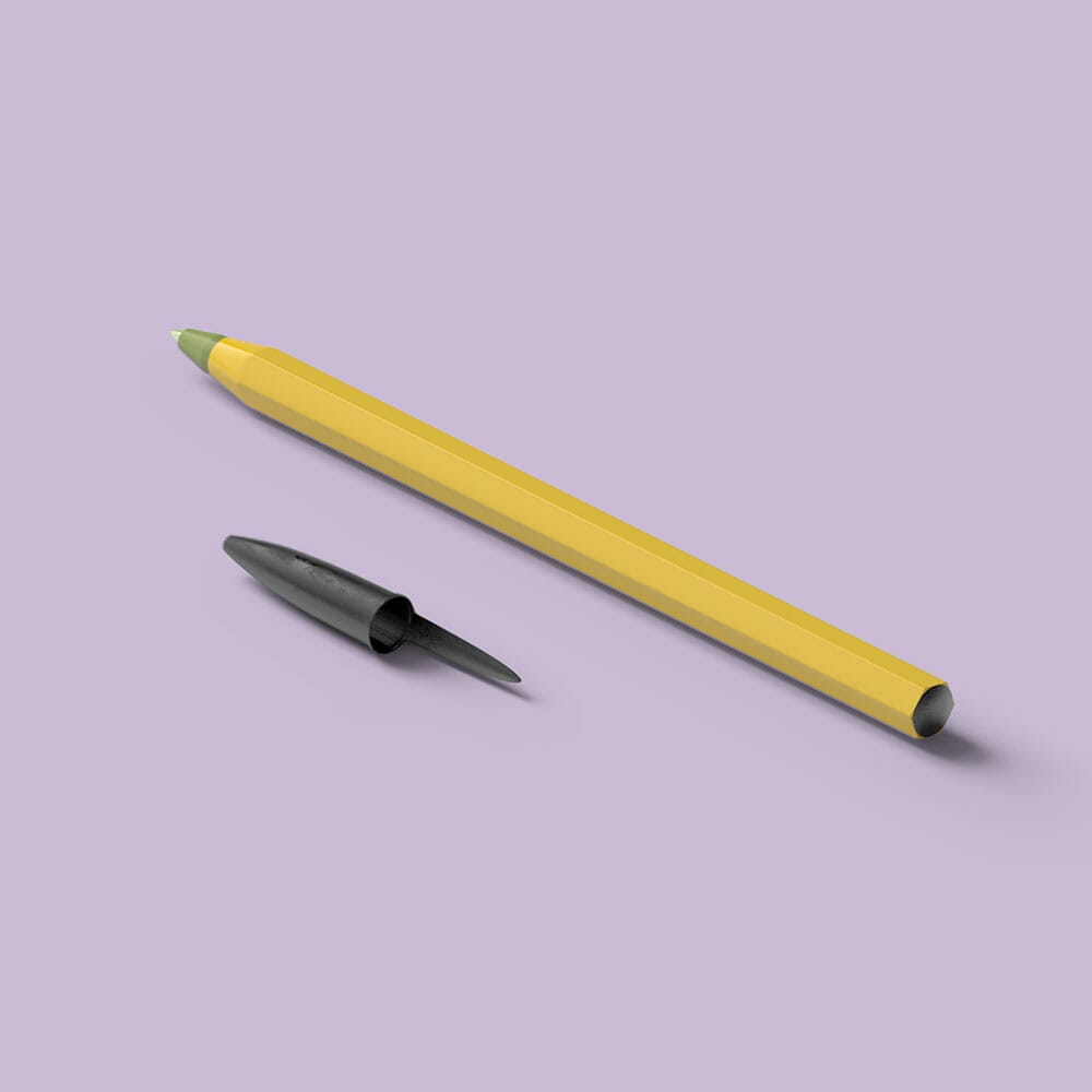 Free Yellow Pen Mockup