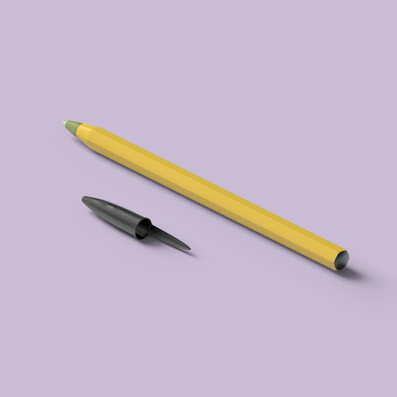 Free Yellow Pen Mockup