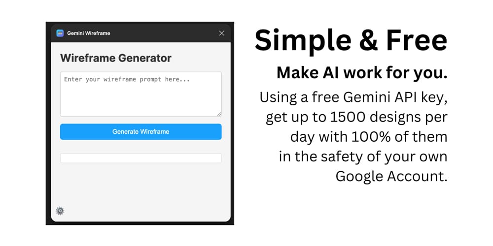 Gemini AI Wireframe Creator