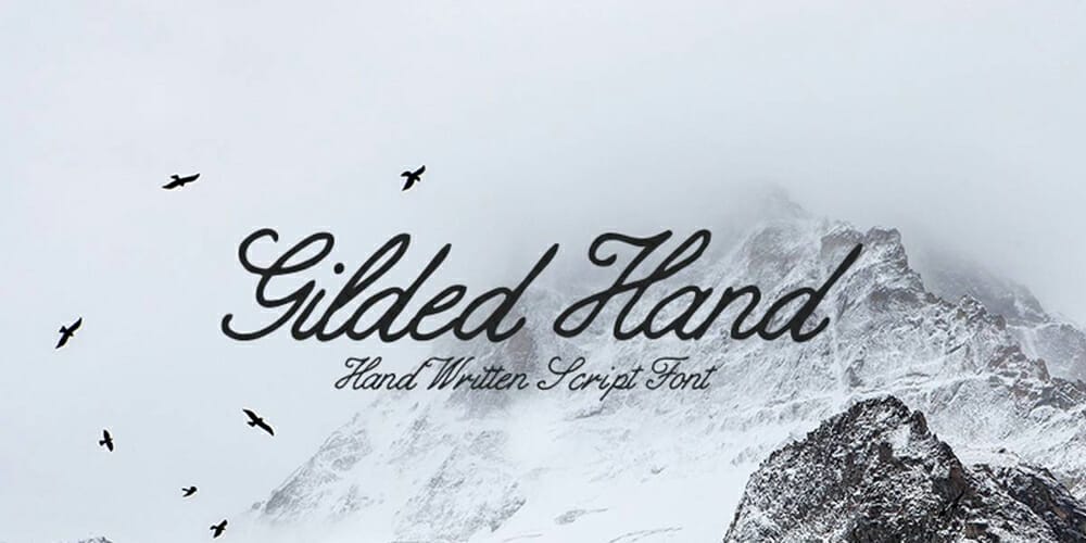 Gilded Hand Script Font