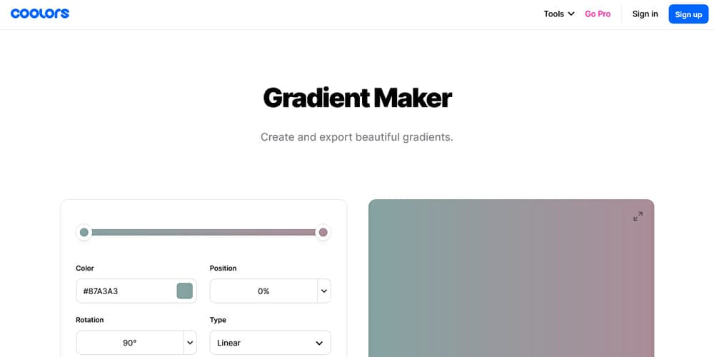 The Top Free CSS Gradient Generators 5 Gradient Maker