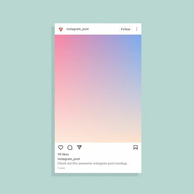 Instagram Post PSD Mockup