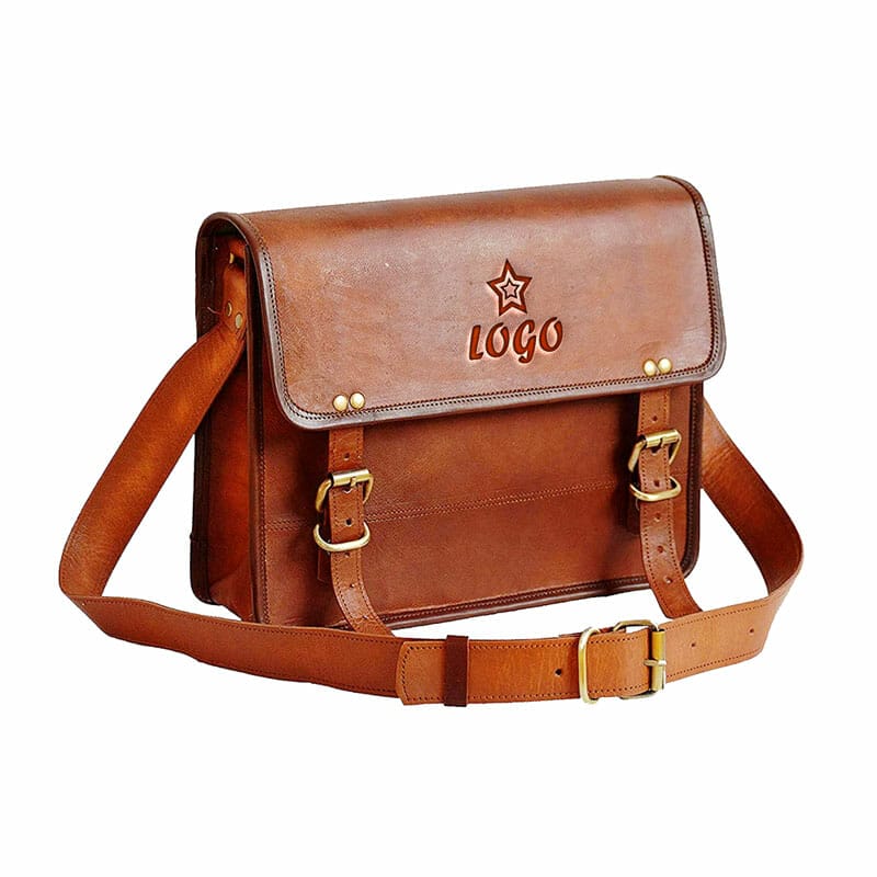 Logo On Leather Bag Mockup Free PSD