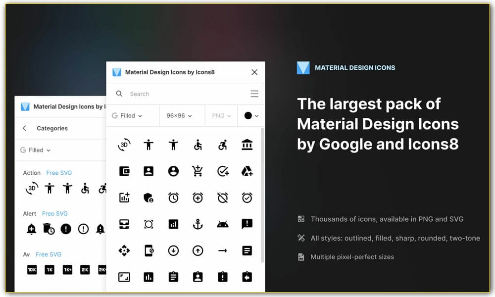 10+ Best Figma Icon Plugins 2022 1 Material Design Icons