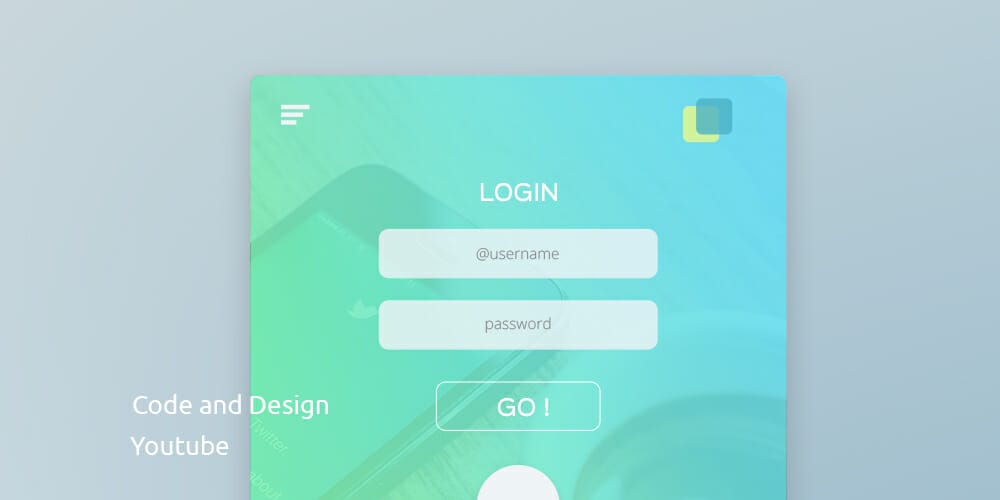 Mobile App Login Page