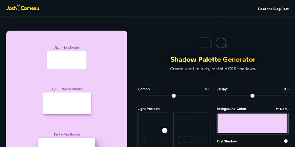 Amazing CSS Shadow Generator Tools Online