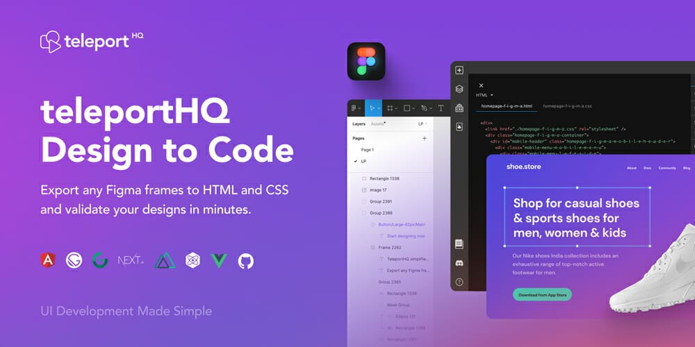 Best Figma HTML Generator Plugins 4 TeleportHQ