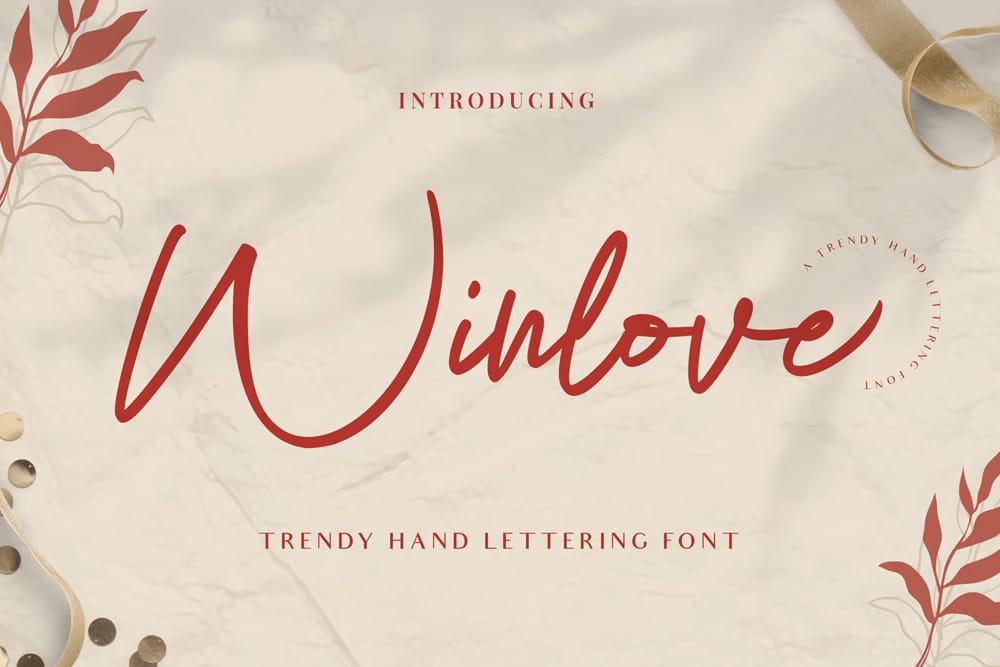 Winlove Wedding Font