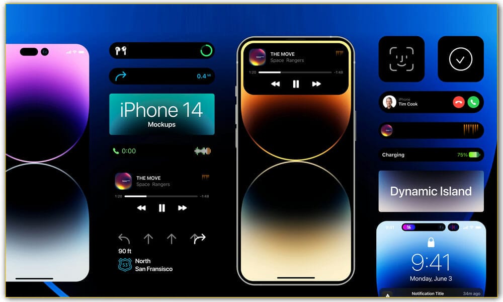 iPhone 14 Free Mockups | Dynamic Island