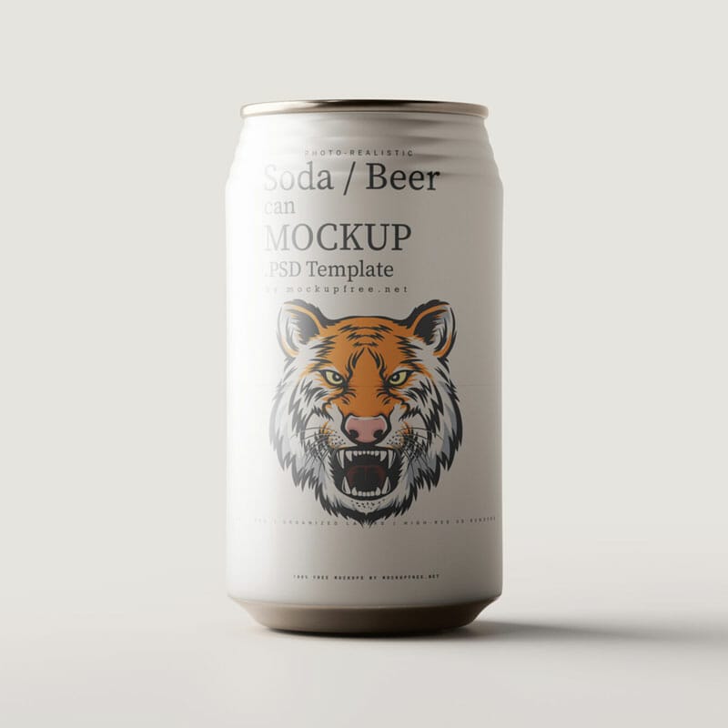 330ml Standard Soda Can Mockups » CSS Author