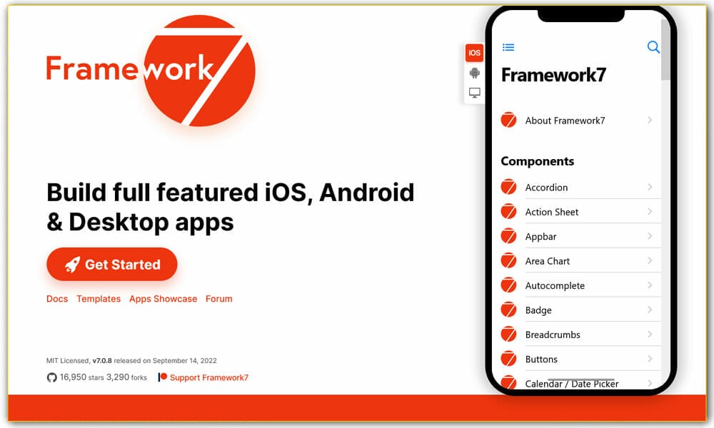 50+ Mobile Application Frameworks (HTML, CSS & Js)