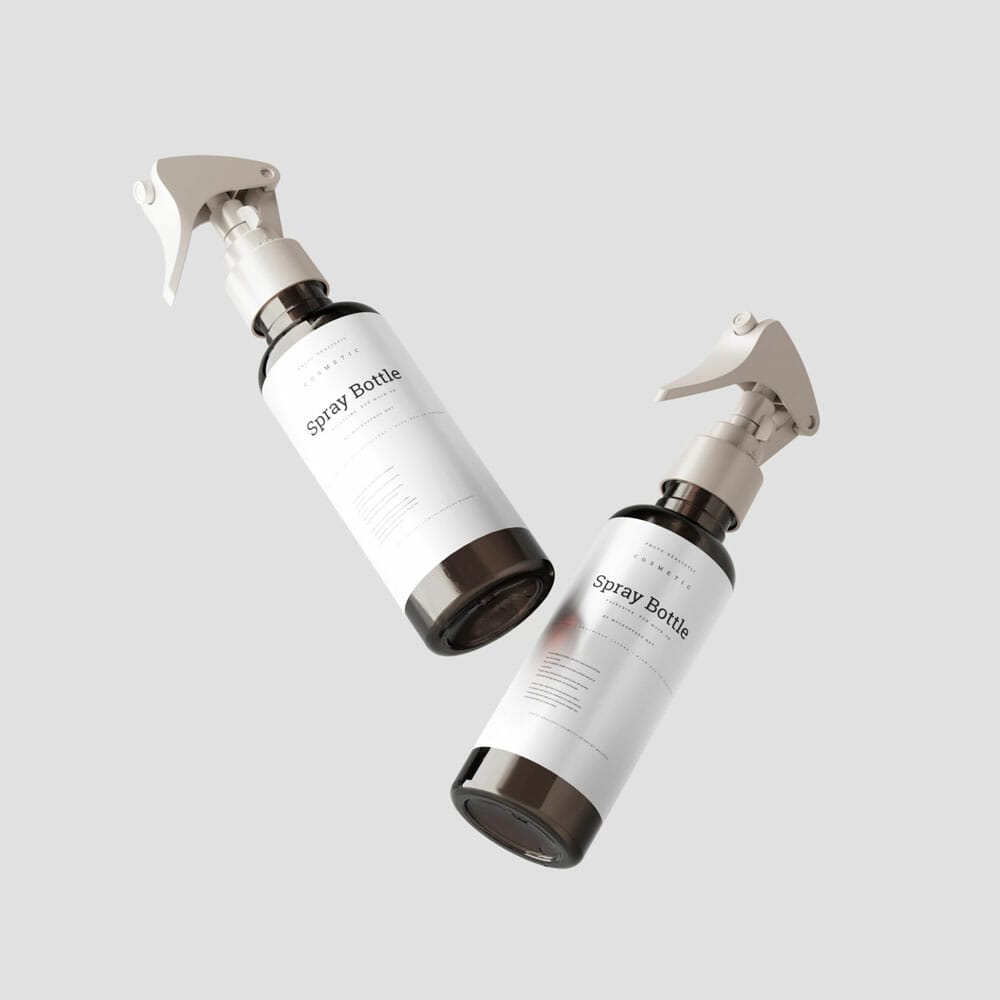 Free 7x Cosmetic Spray Bottle Mockup