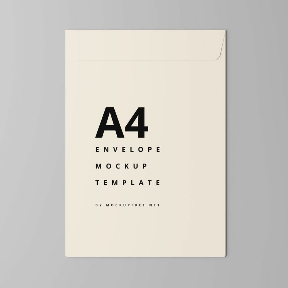 Free A4 Envelope Mockup Template