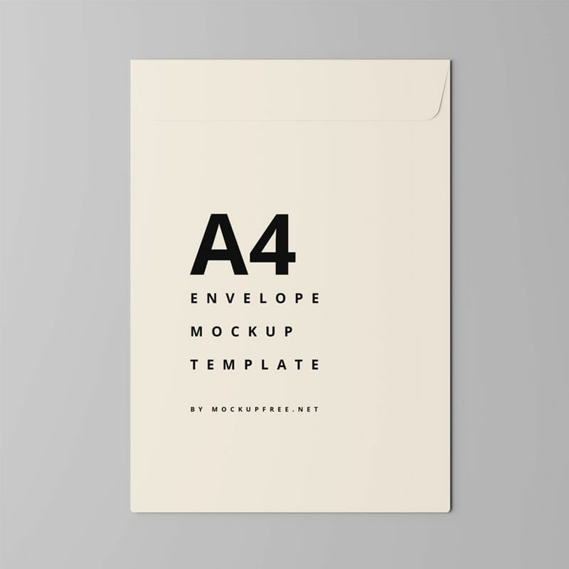 Free A4 Envelope Mockup Template
