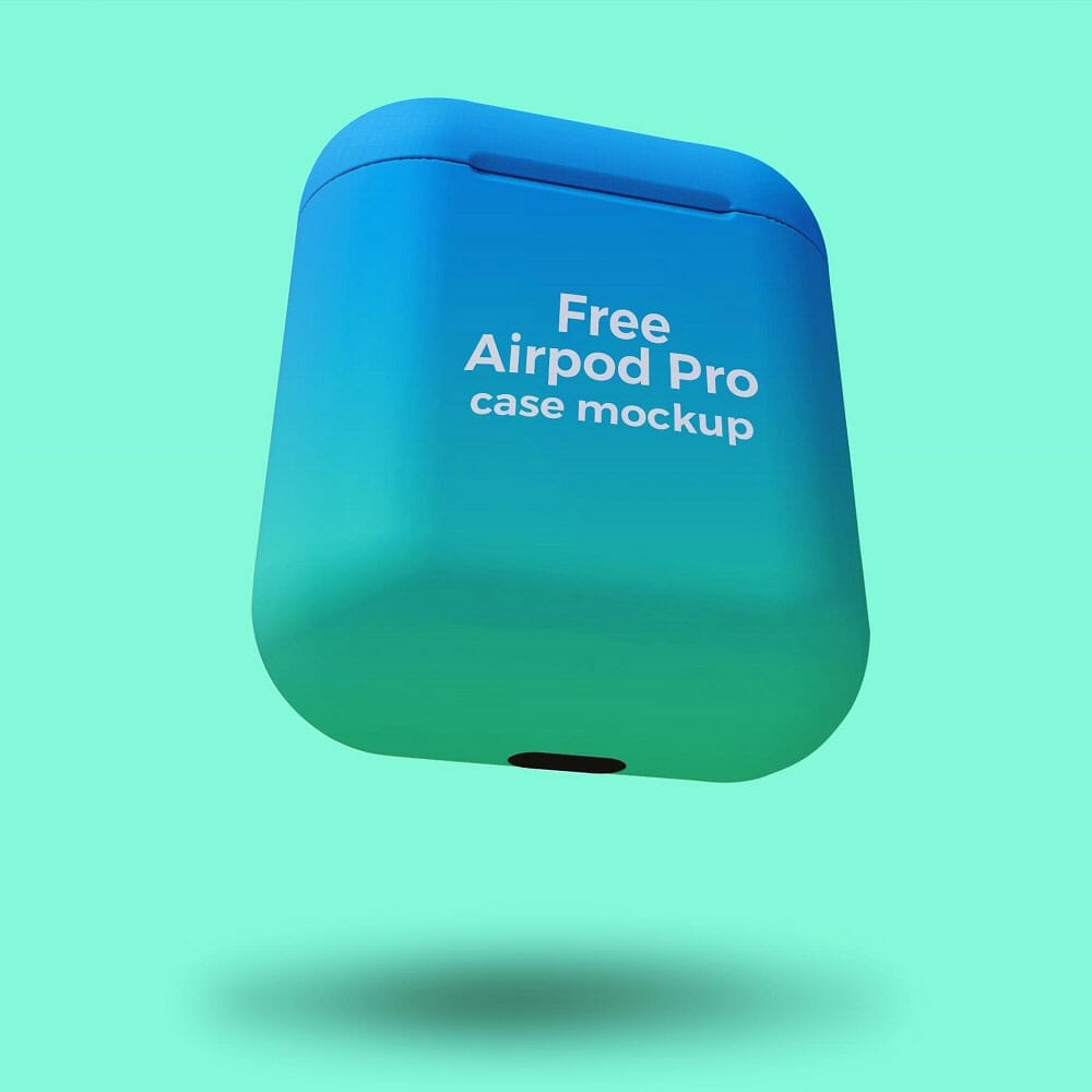 Free Airpod Pro Case Mockup PSD Template