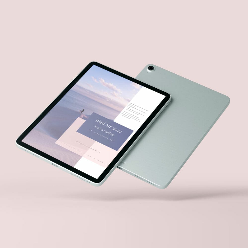 Free Apple iPad Air 2022 Mockup