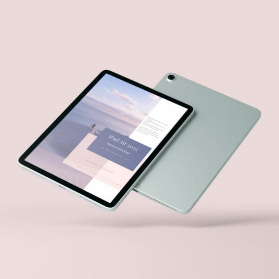Free Apple iPad Air 2022 Mockup