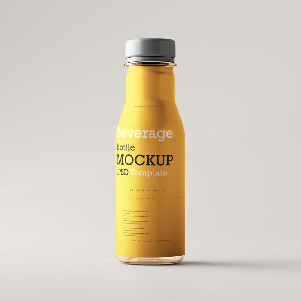 Free Beverage Bottle Mockups