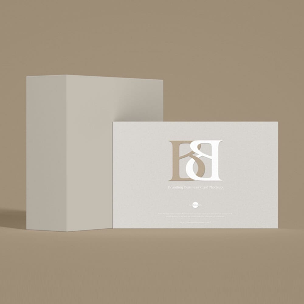 Free Branding 85×55 mm Business Card Mockup
