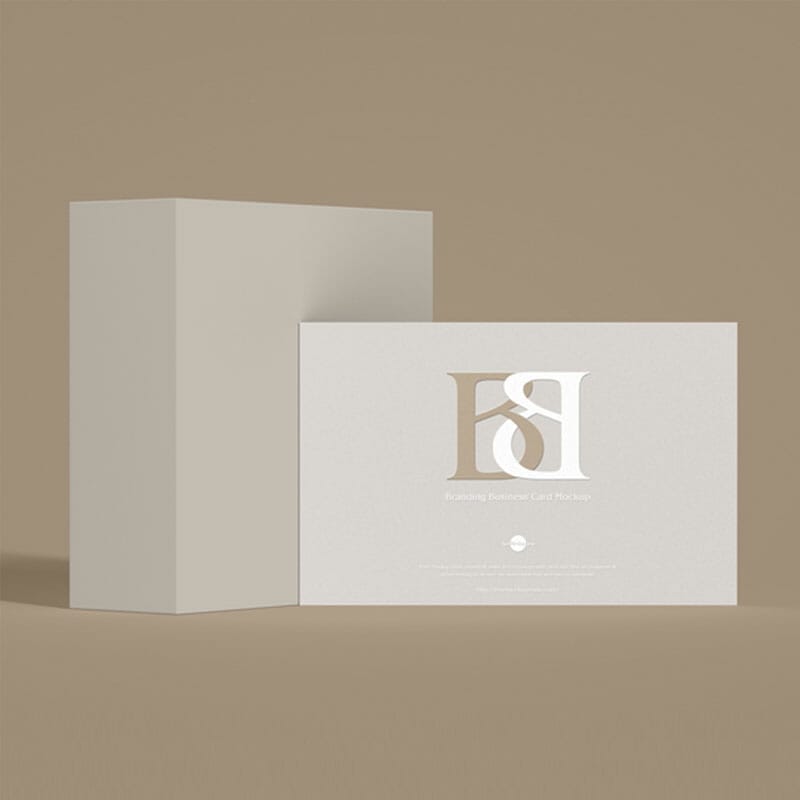 Free Branding 85×55 mm Business Card Mockup