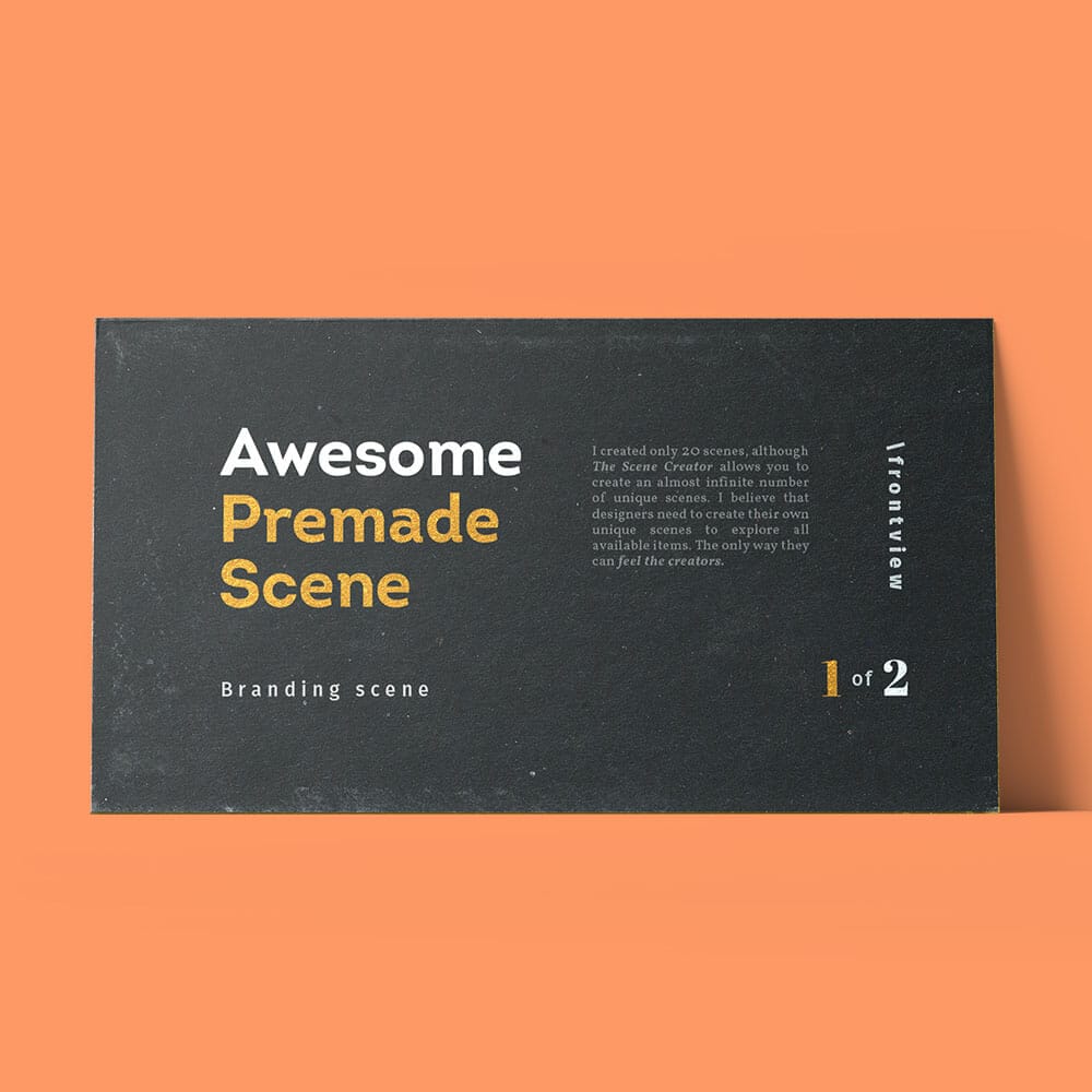 Free Business Card Mockup PSD